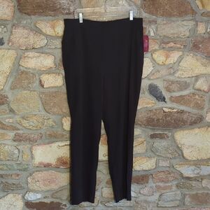 JM Collection Black Pull-on Stretch Pants